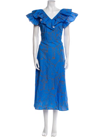 De Loreta Printed Long Dress