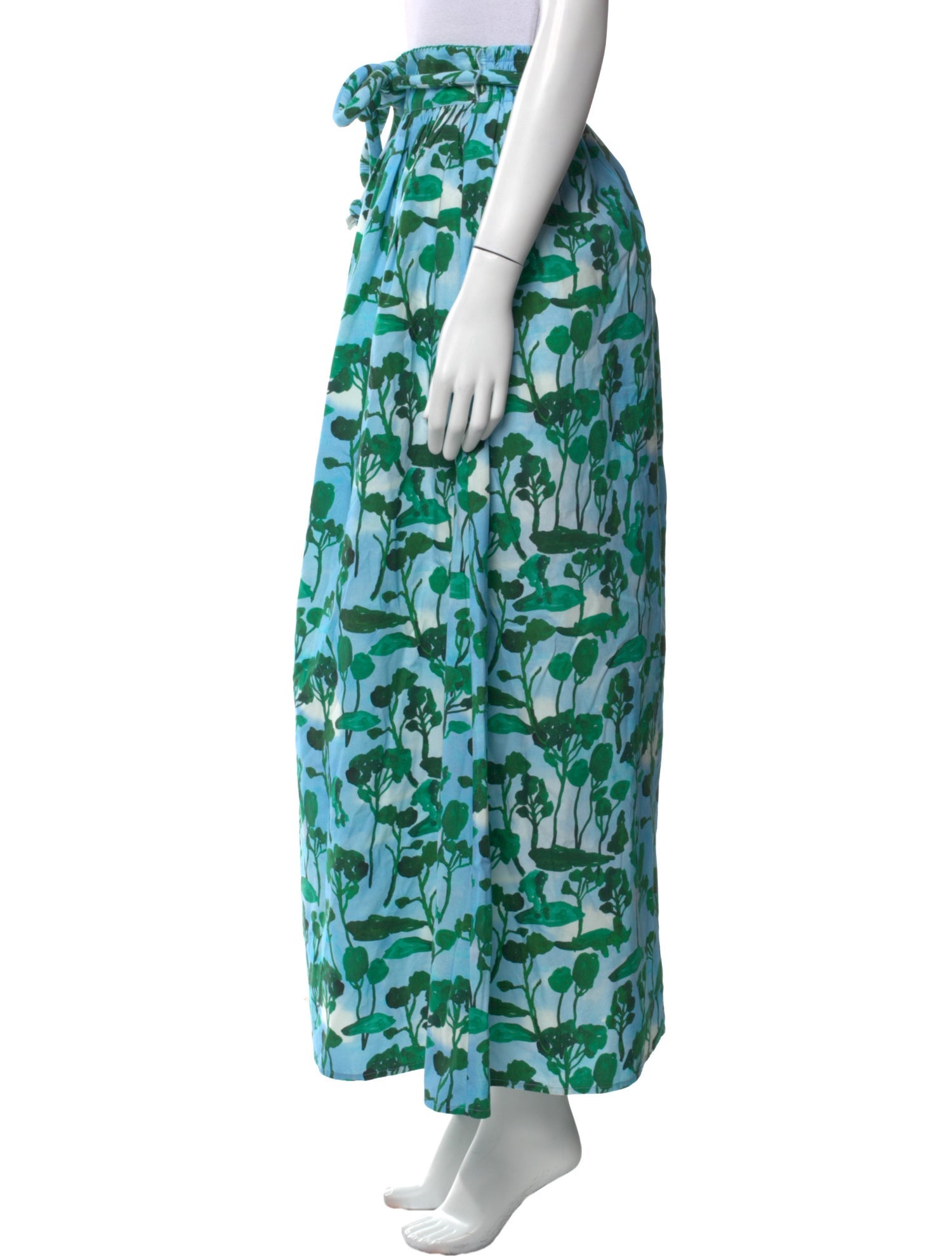 De Loreta Floral Print Midi Length Skirt