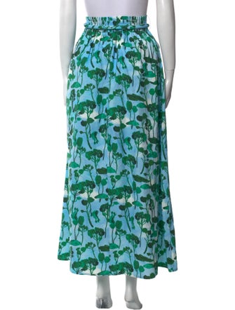 De Loreta Floral Print Midi Length Skirt