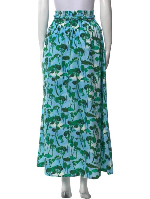 De Loreta Floral Print Midi Length Skirt