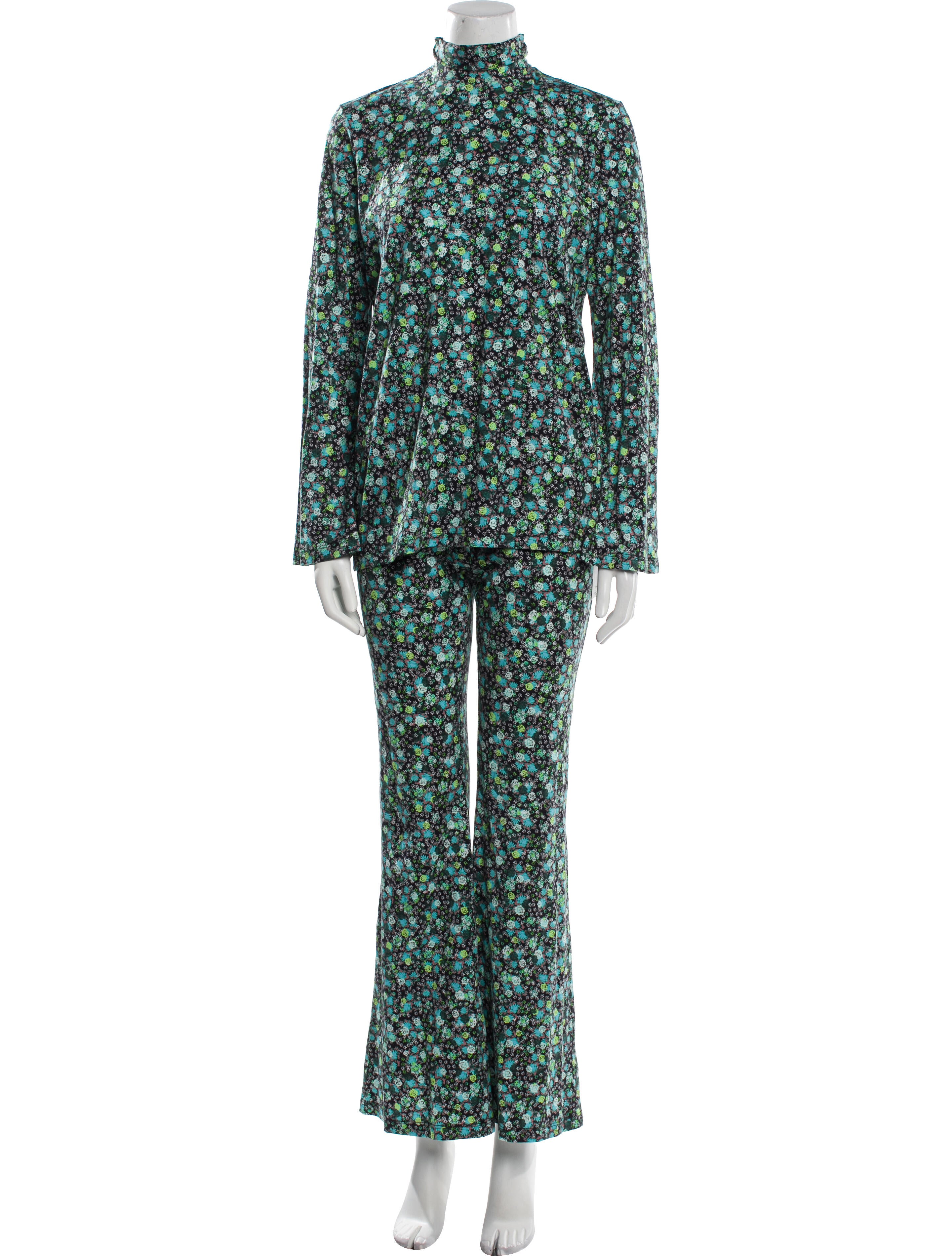 De Loreta Floral Print Pant Set