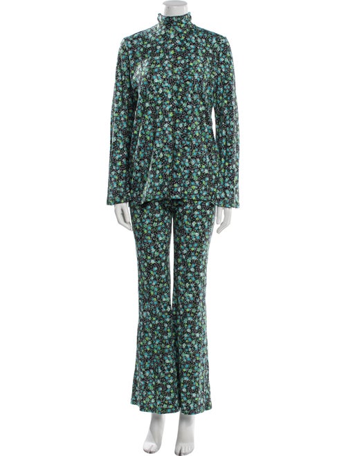 De Loreta Floral Print Pant Set