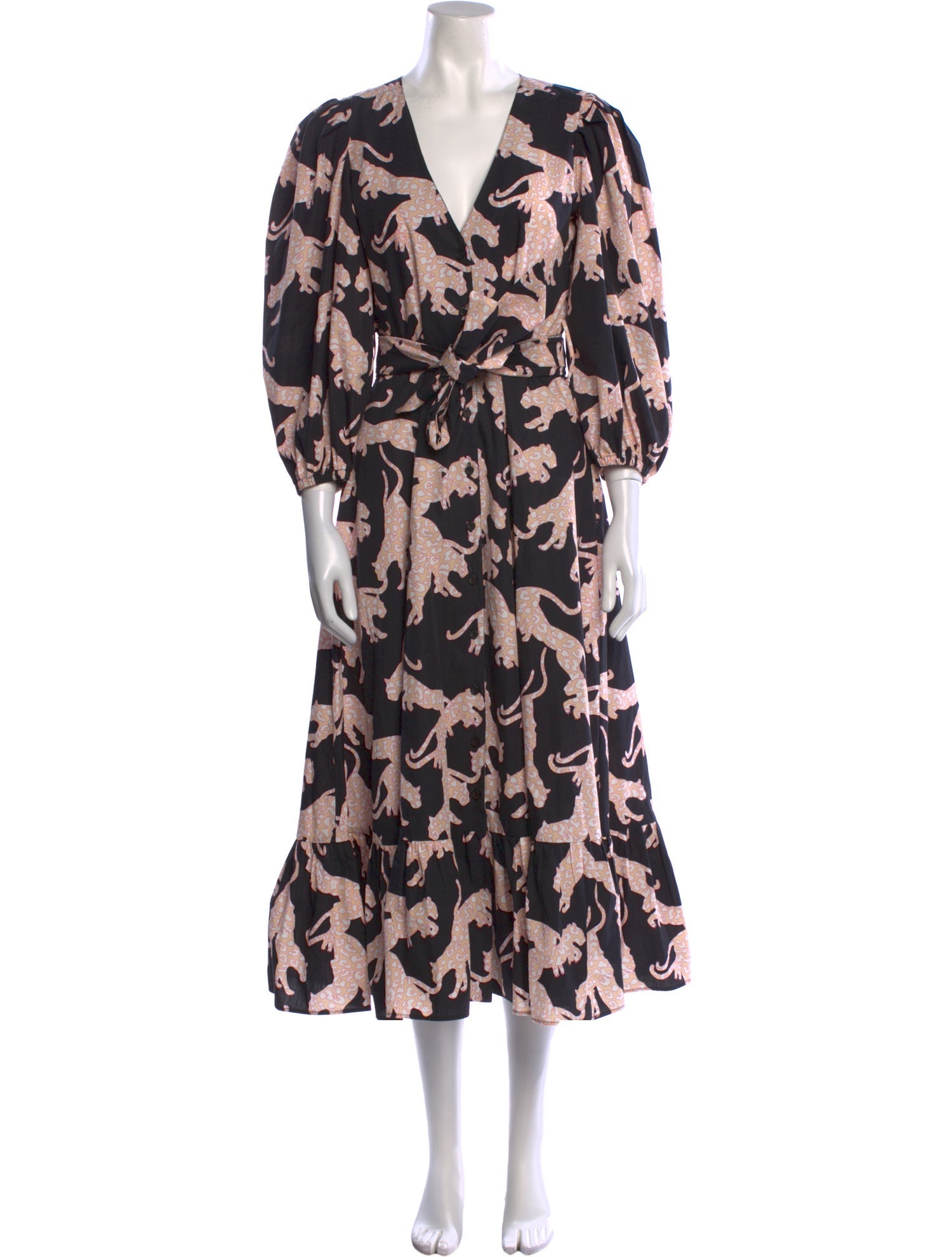 De Loreta Floral Print Long Dress