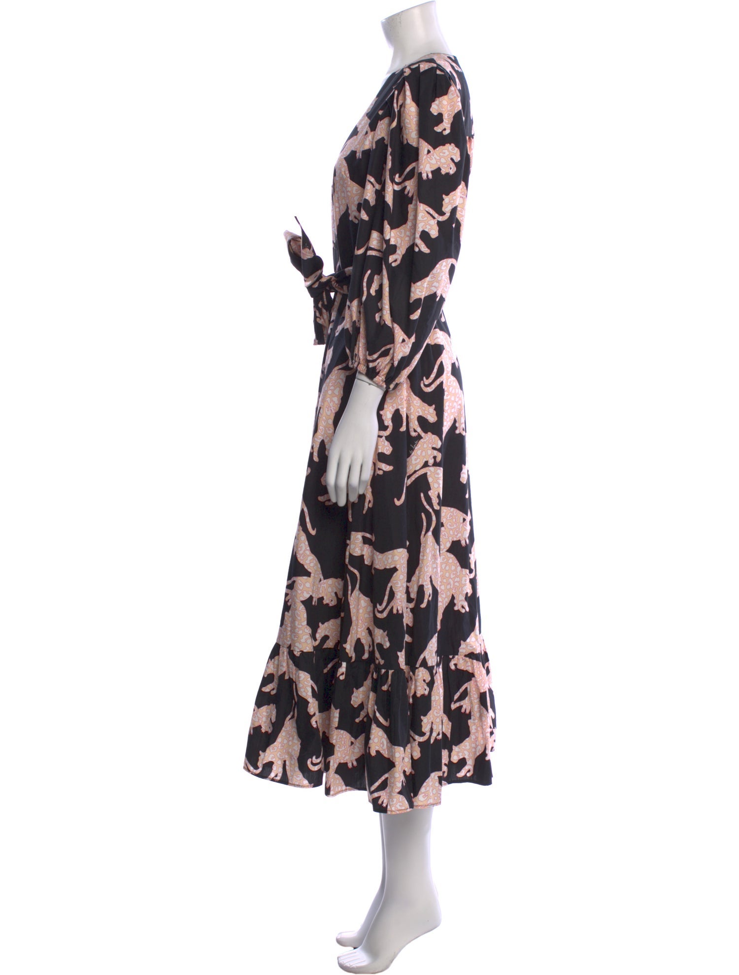 De Loreta Floral Print Long Dress