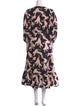 De Loreta Floral Print Long Dress