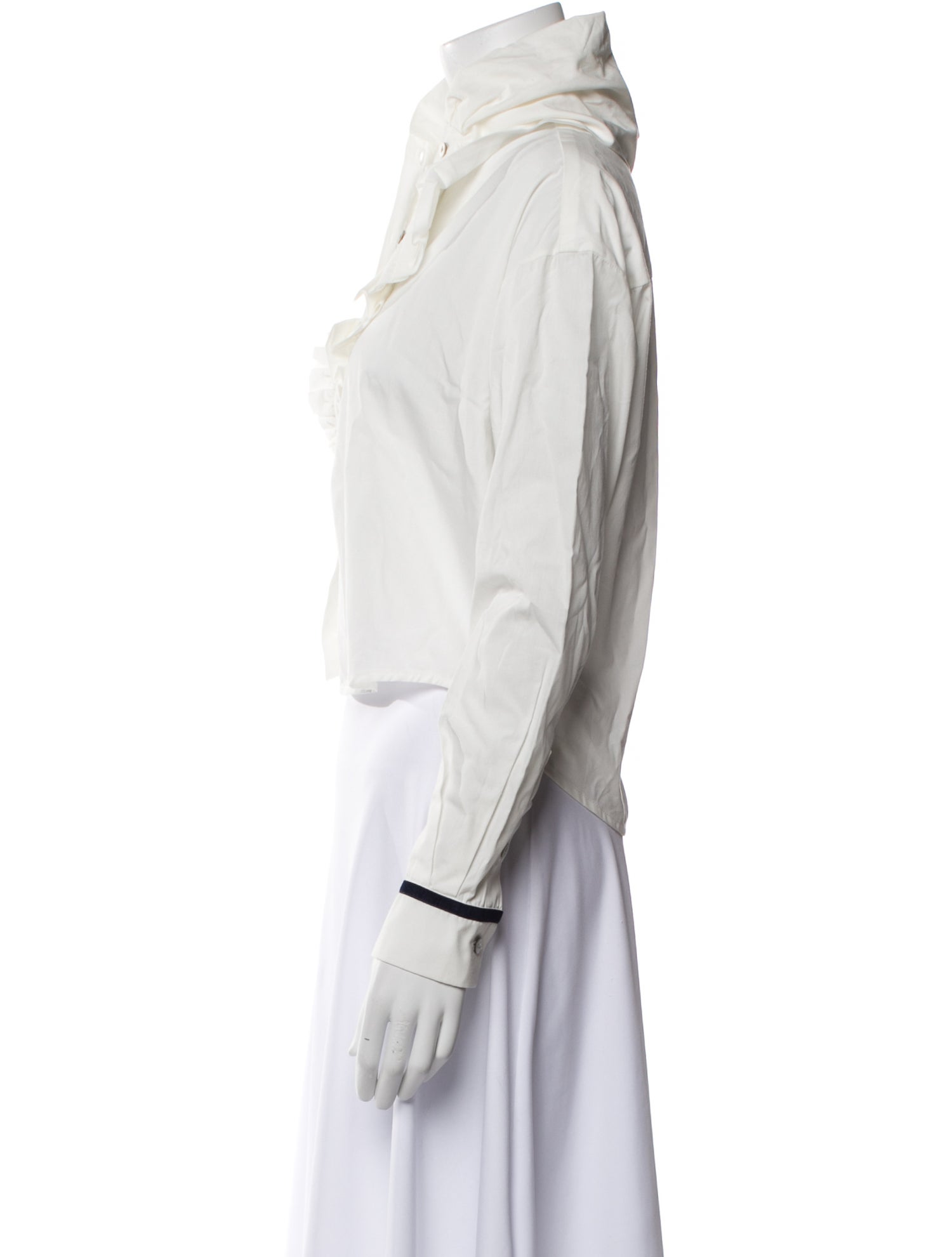 De Loreta Long Sleeve Crop Top