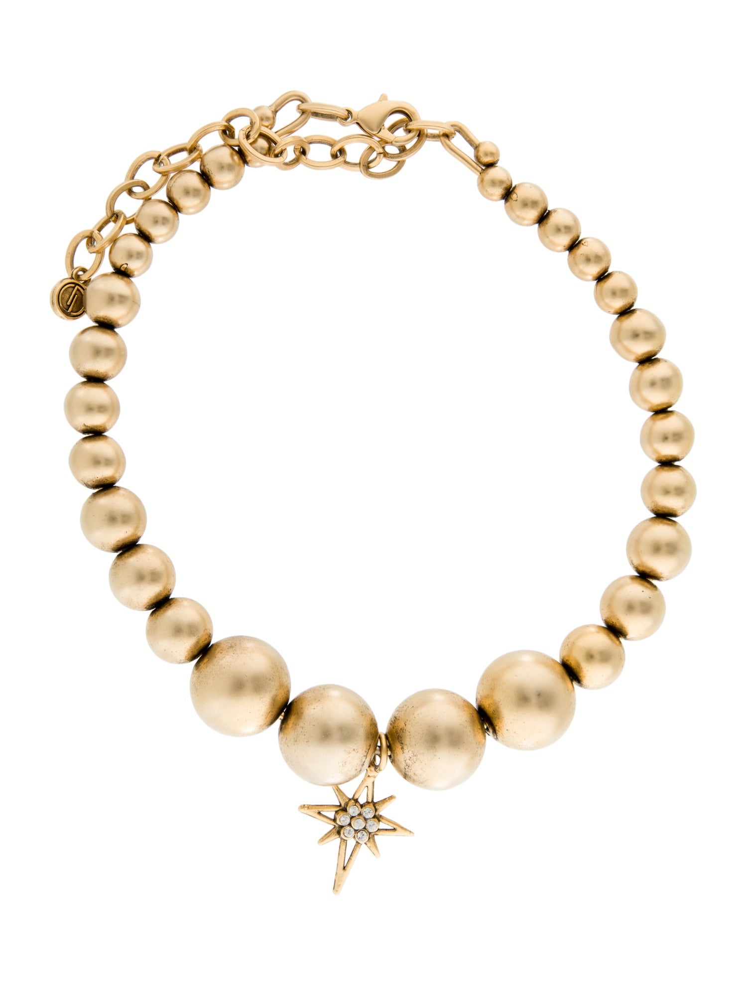 DYLANLEX Crystal Gilded West Choker Necklace