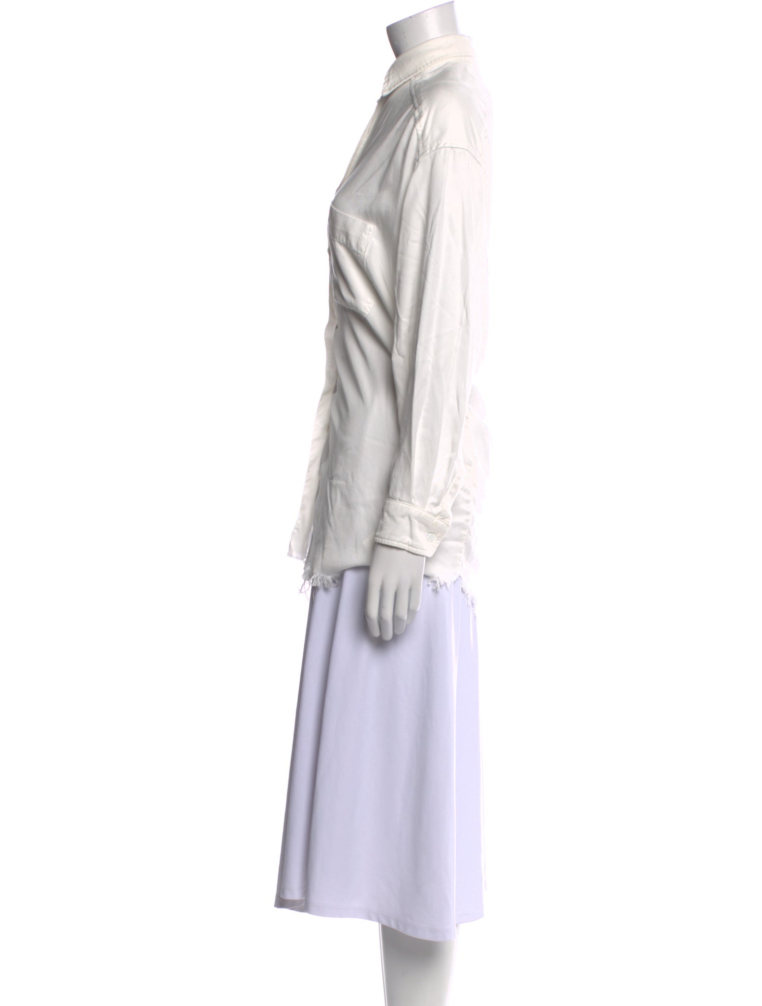 DYLANLEX Long Sleeve Button-Up Top