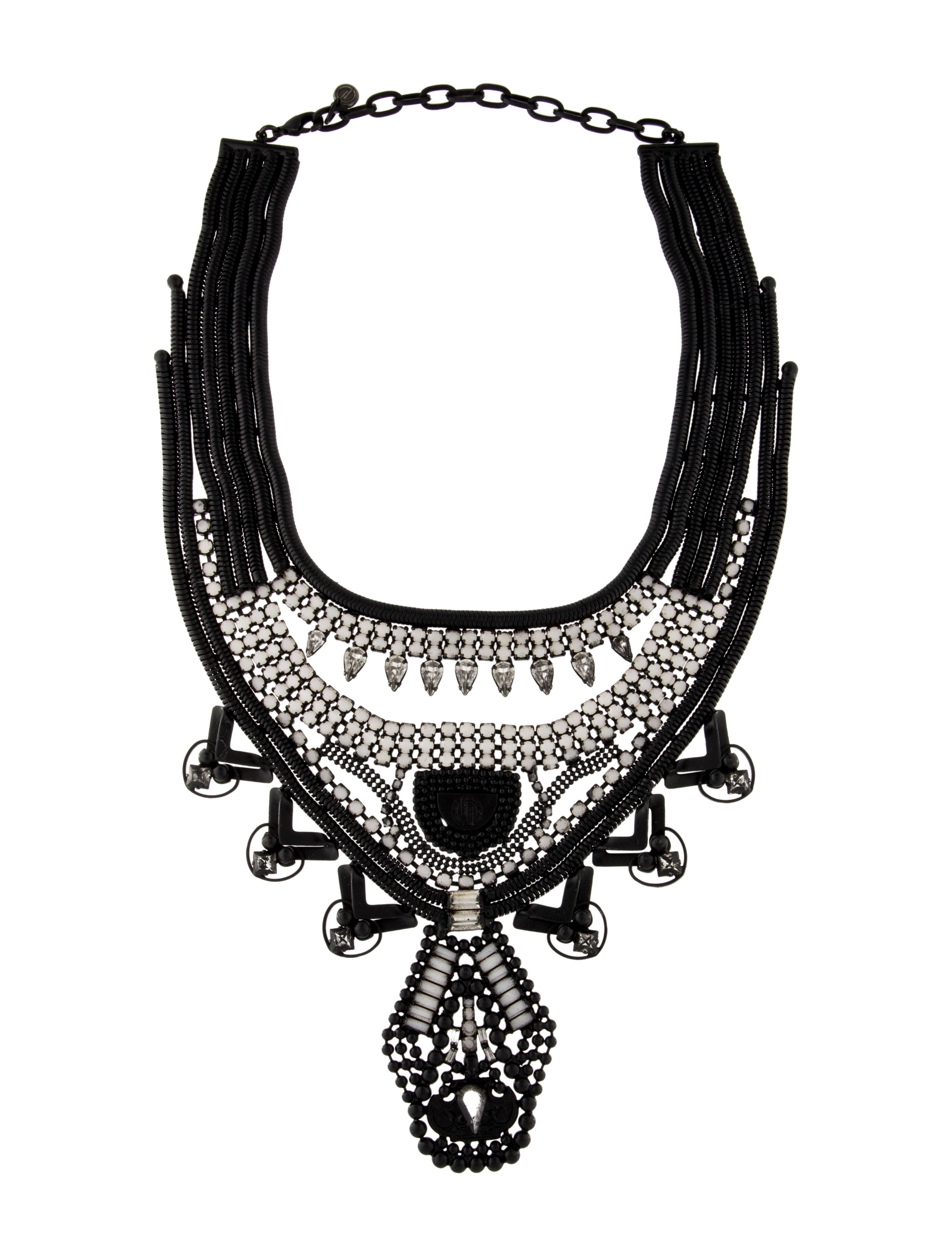 DYLANLEX Crystal & Bead Collar Necklace