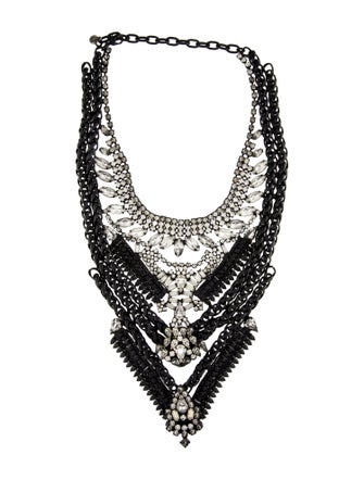 DYLANLEX Crystal Ash Statement Collar Necklace