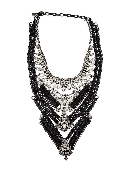DYLANLEX Crystal Ash Statement Collar Necklace