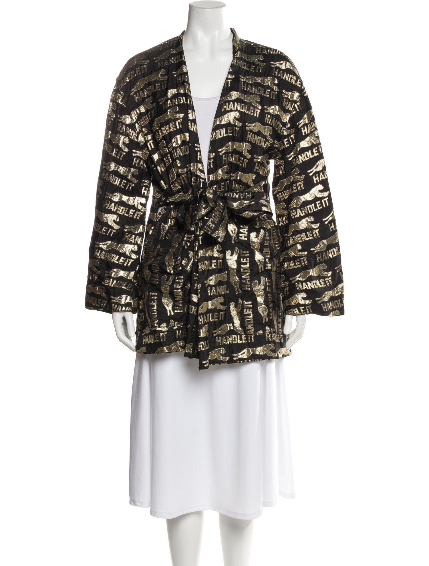 DYLANLEX Printed Glitter Accents Robe