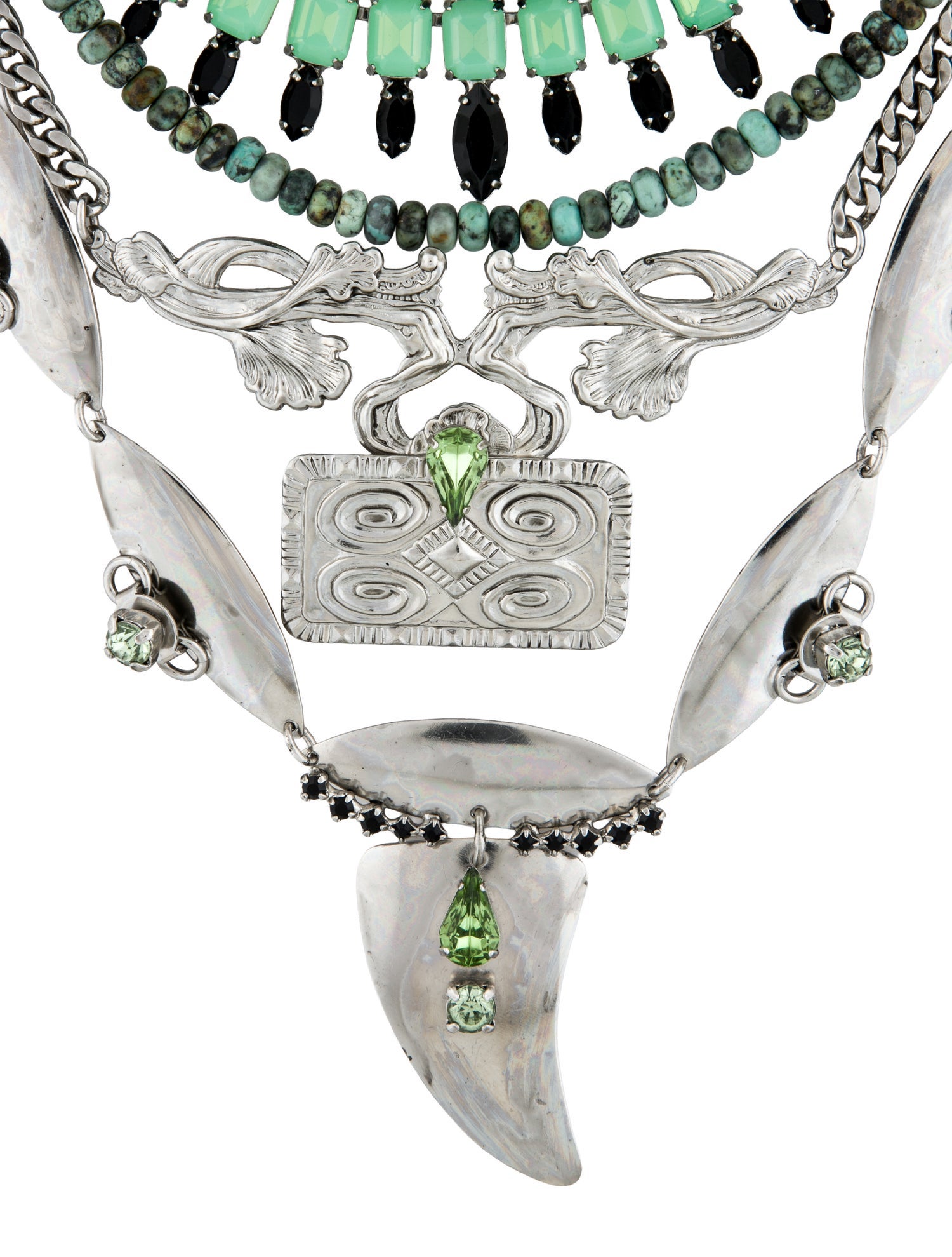 DYLANLEX Crystal & Bead Isabella Multistrand Necklace