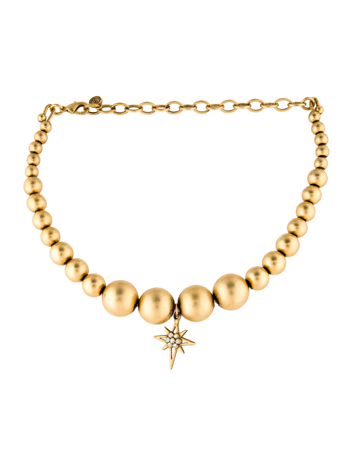 DYLANLEX Crystal Gilded West Choker Necklace