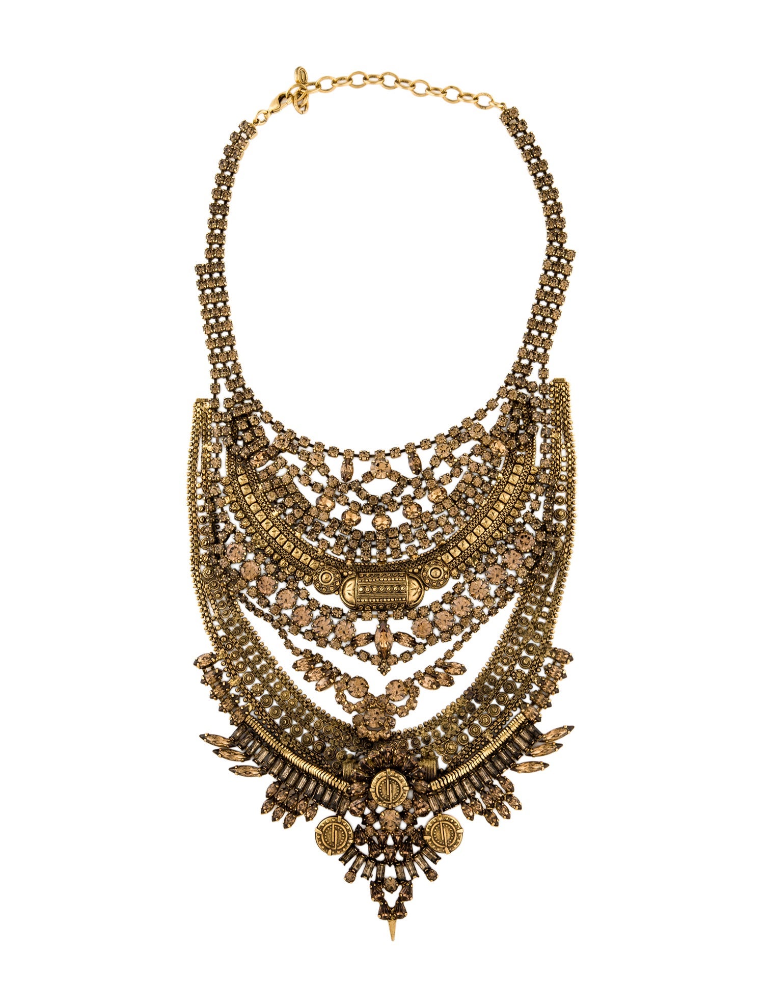 DYLANLEX Crystal Statement Collar Necklace