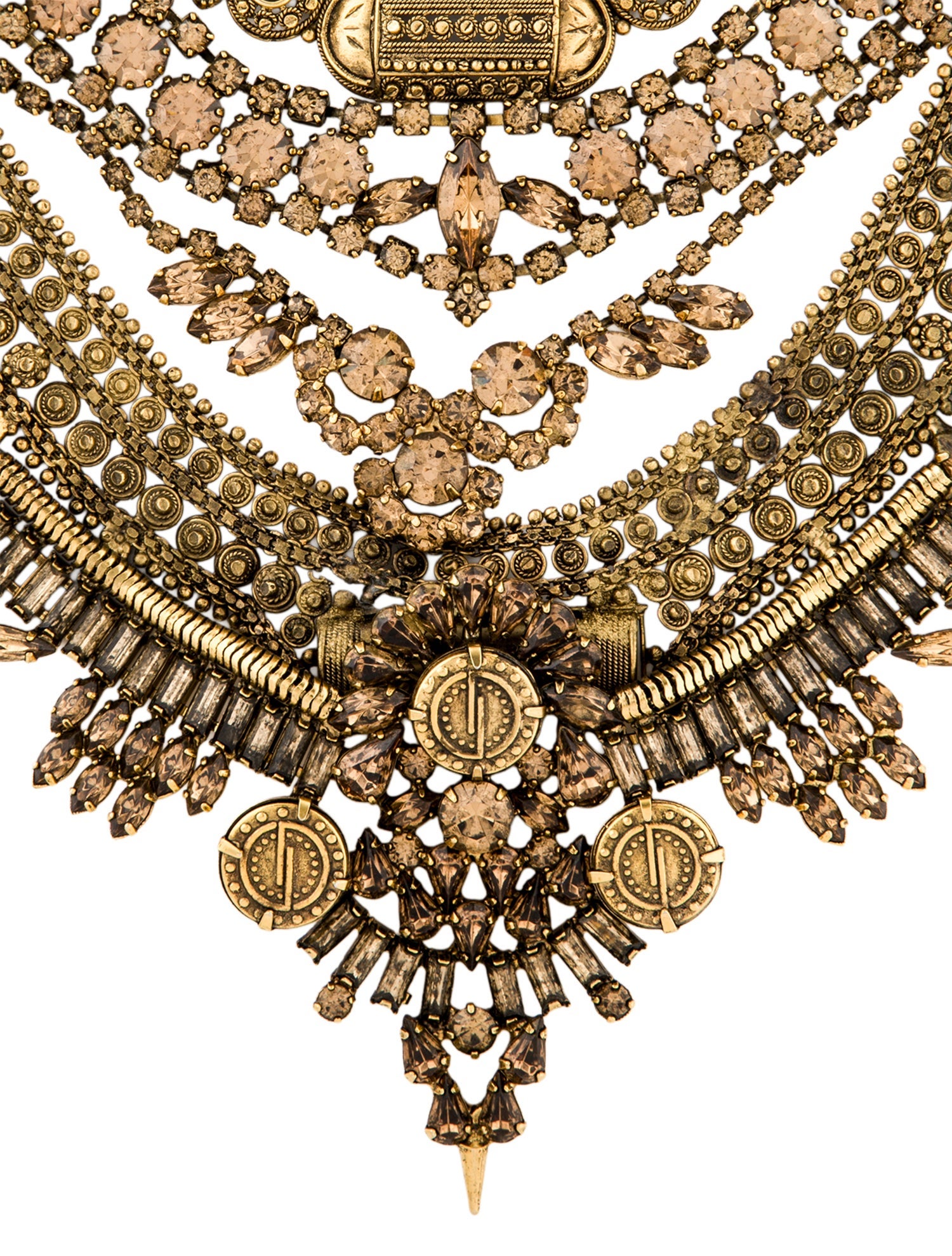 DYLANLEX Crystal Statement Collar Necklace