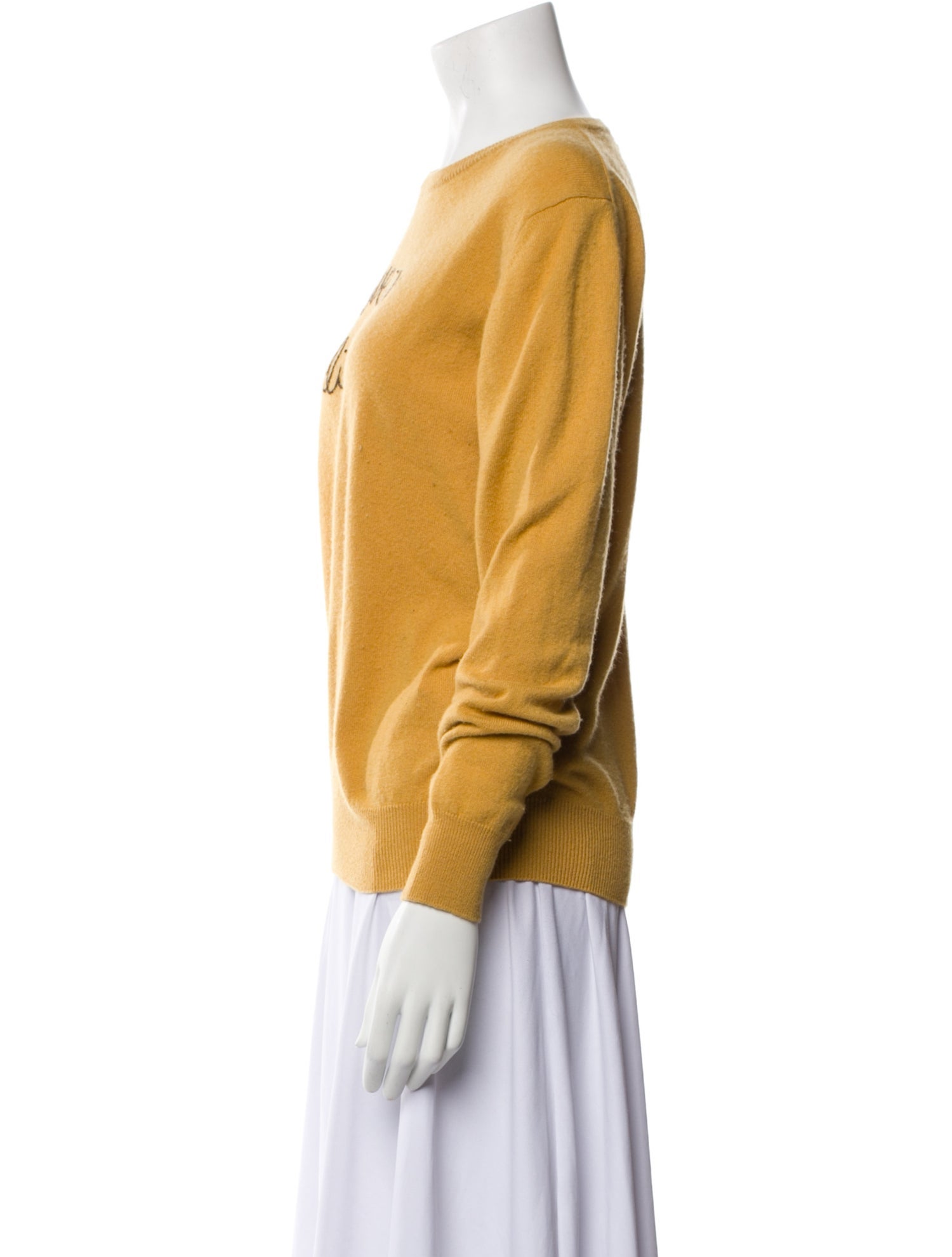 DVF x Lingua Franca Cashmere Graphic Print Sweater