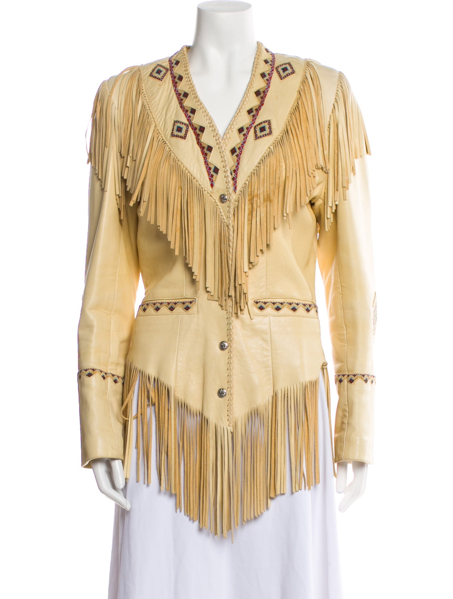 Diamond Leathers Leather Striped Jacket