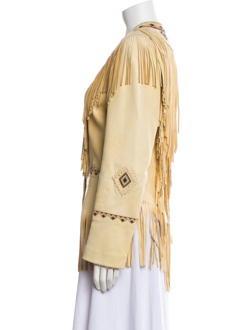 Diamond Leathers Leather Striped Jacket