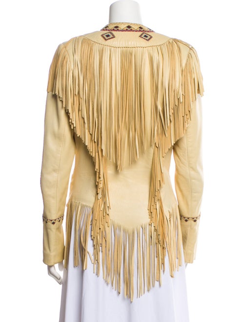 Diamond Leathers Leather Striped Jacket