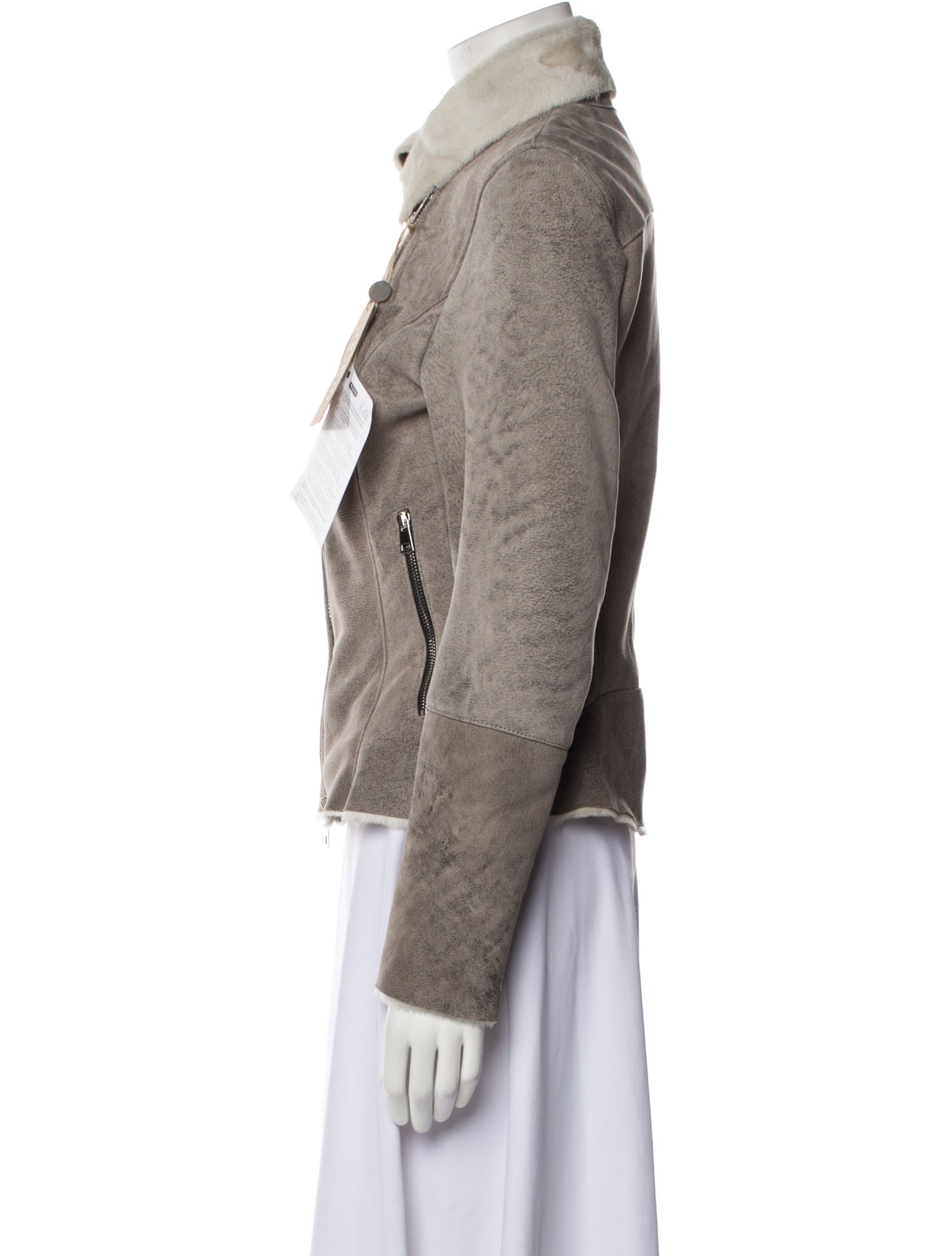 Delan Leather Biker Jacket