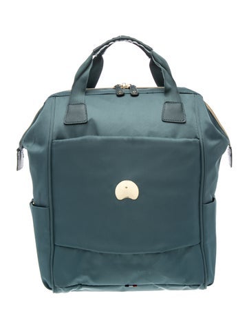 Pre-owned Delsey Rubber Backpack In Blue