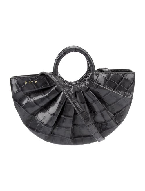 DLYP Embossed Leather Top Handle Bag