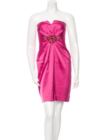 David Meister Jewel-Embellished Mini Dress