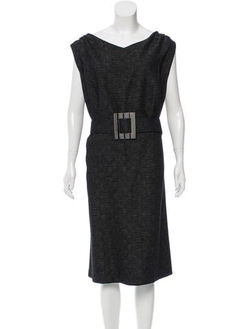 David Meister Belted Sheath Dress w/ Tags