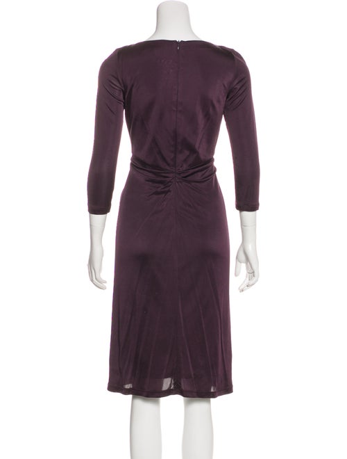 David Meister V-Neck Knee-Length Dress
