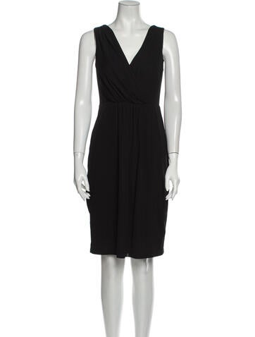 David Meister Dresses V-Neck Knee-Length Dress US 2 | XS