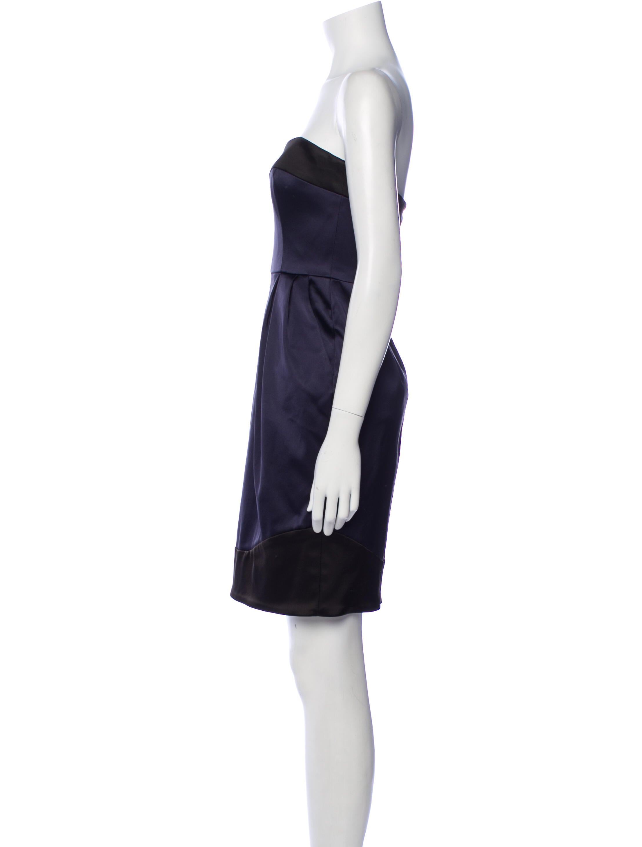 David Meister Strapless Mini Dress