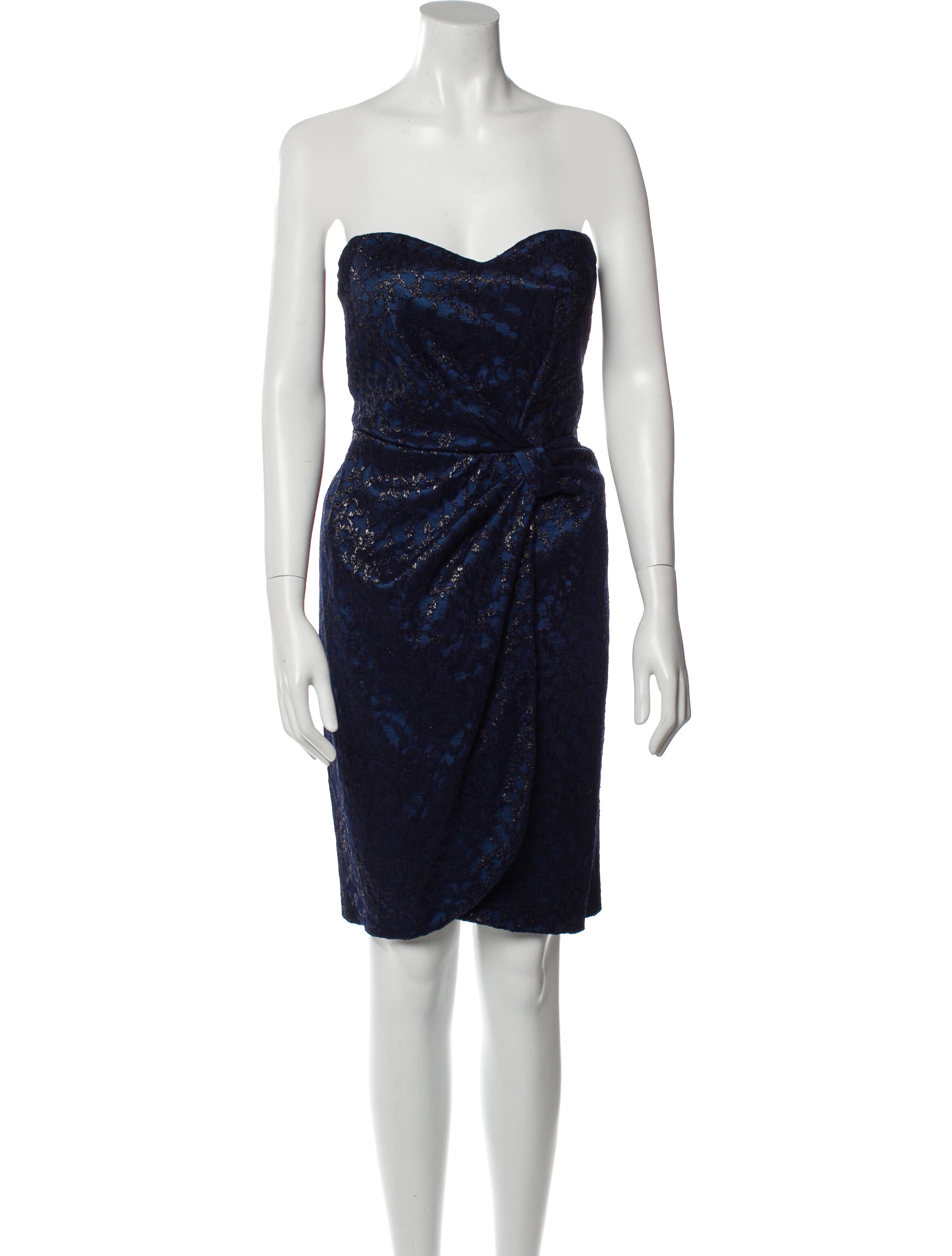 David Meister Strapless Mini Dress