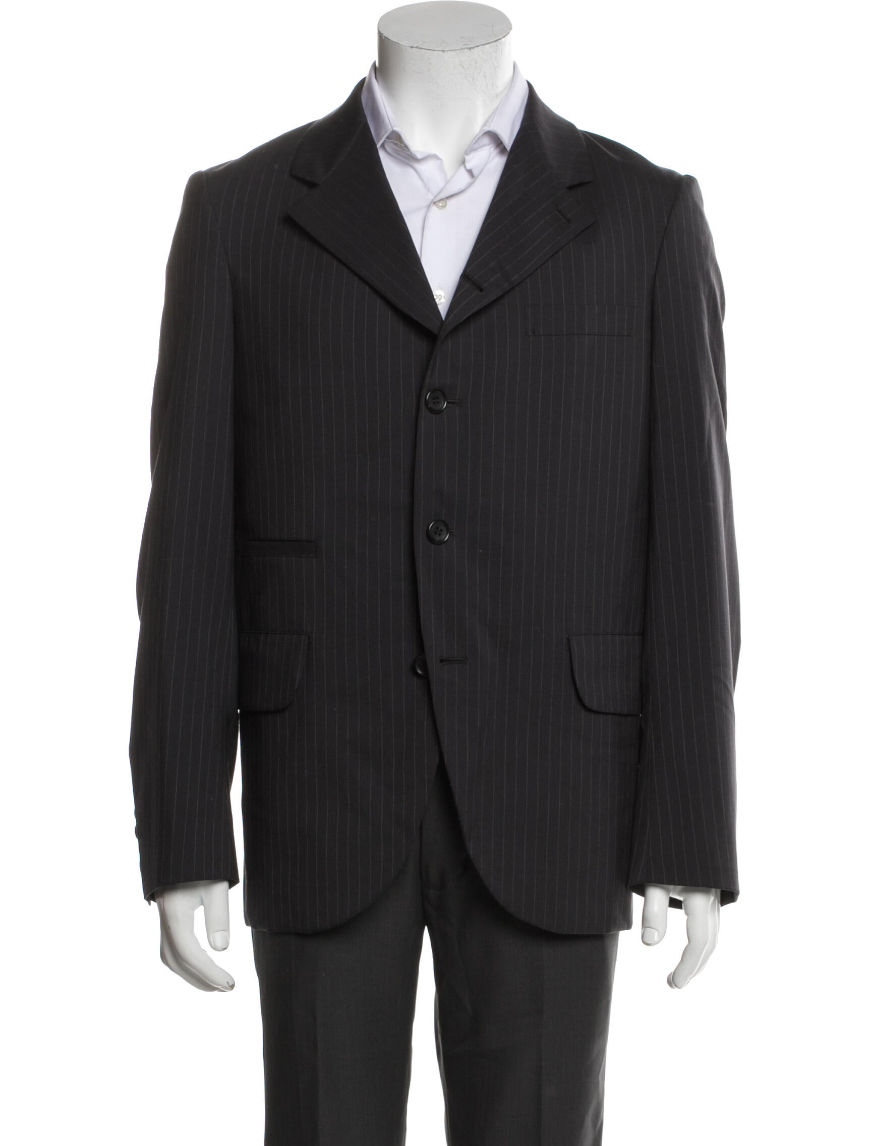 Comme des Garçons Homme Plus Wool Striped Two-Piece Blazer