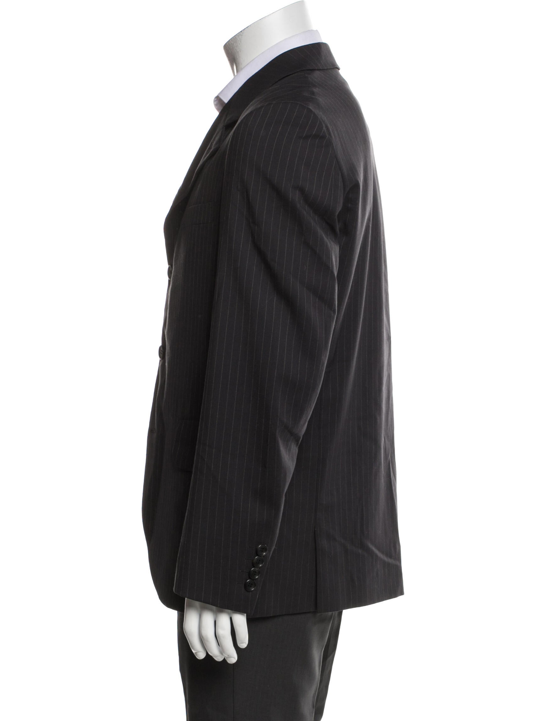 Comme des Garçons Homme Plus Wool Striped Two-Piece Blazer
