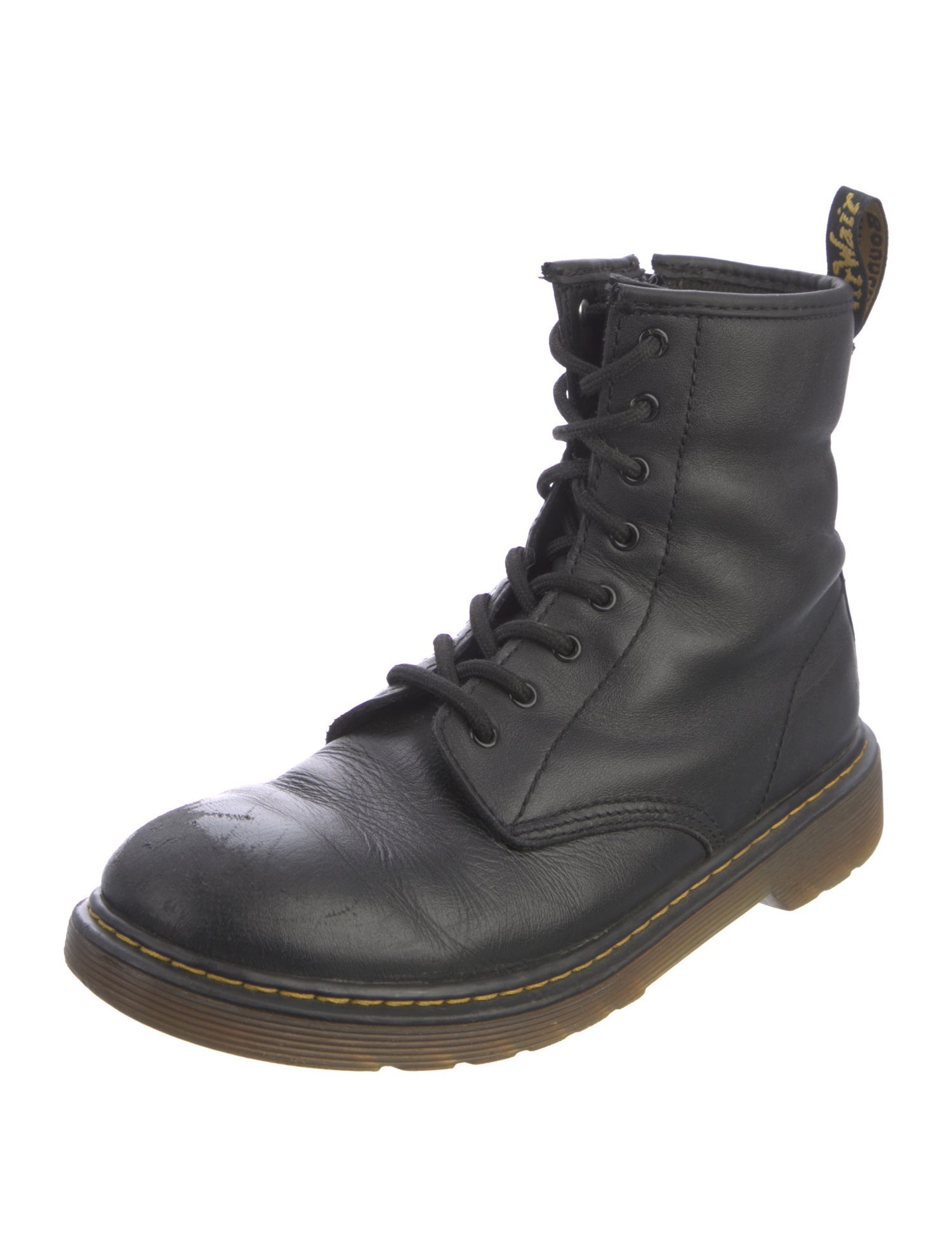 Doc Martens x Marc Jacobs Calf Leather Combat Boots Black Boots