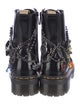 Doc Martens x Marc Jacobs Leather Crystal Embellishments Combat Boots