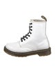 Dr. Martens Leather Whipstitch Trim Combat Boots