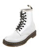 Dr. Martens Leather Whipstitch Trim Combat Boots