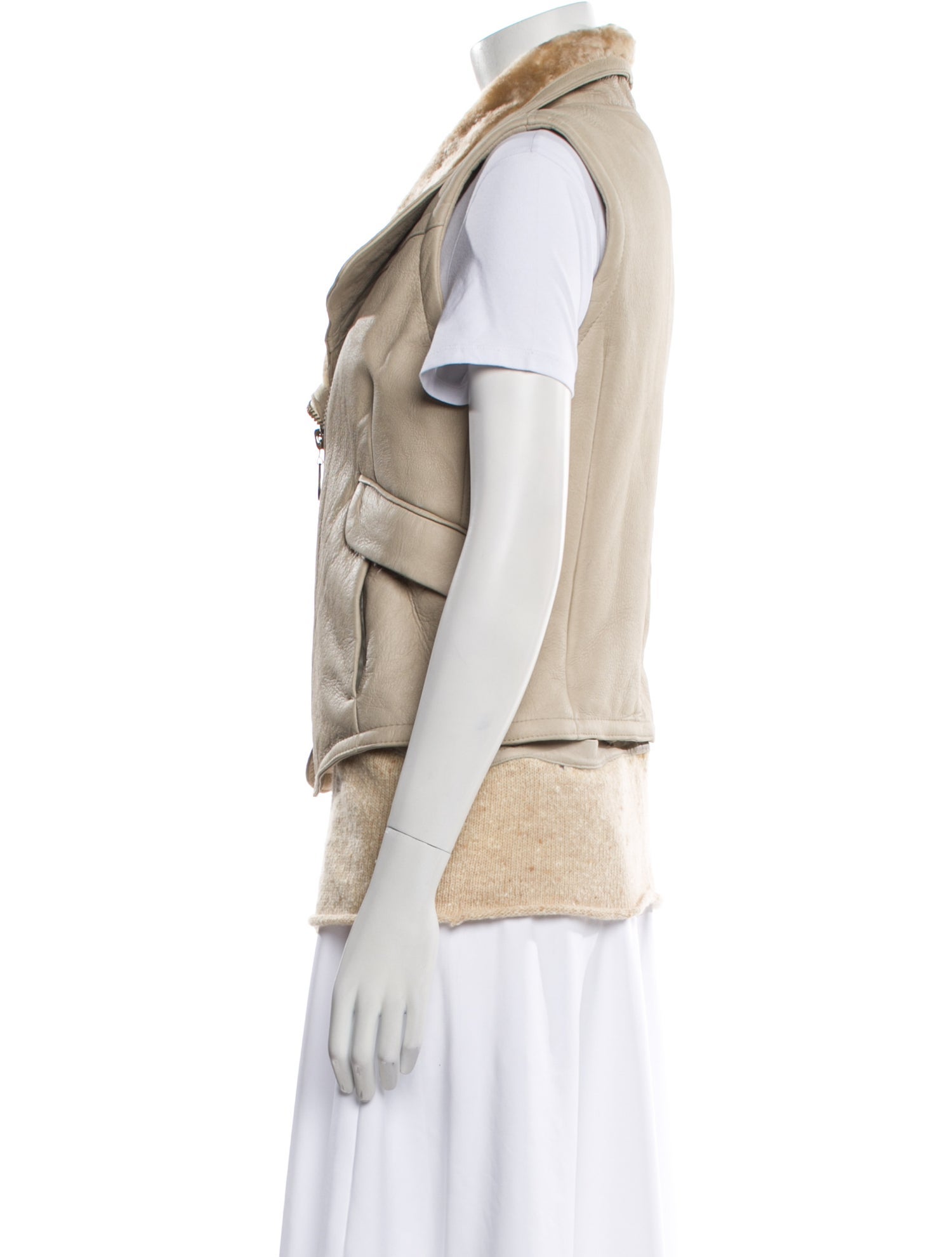 Doma Lamb Fur Faux Fur Vest