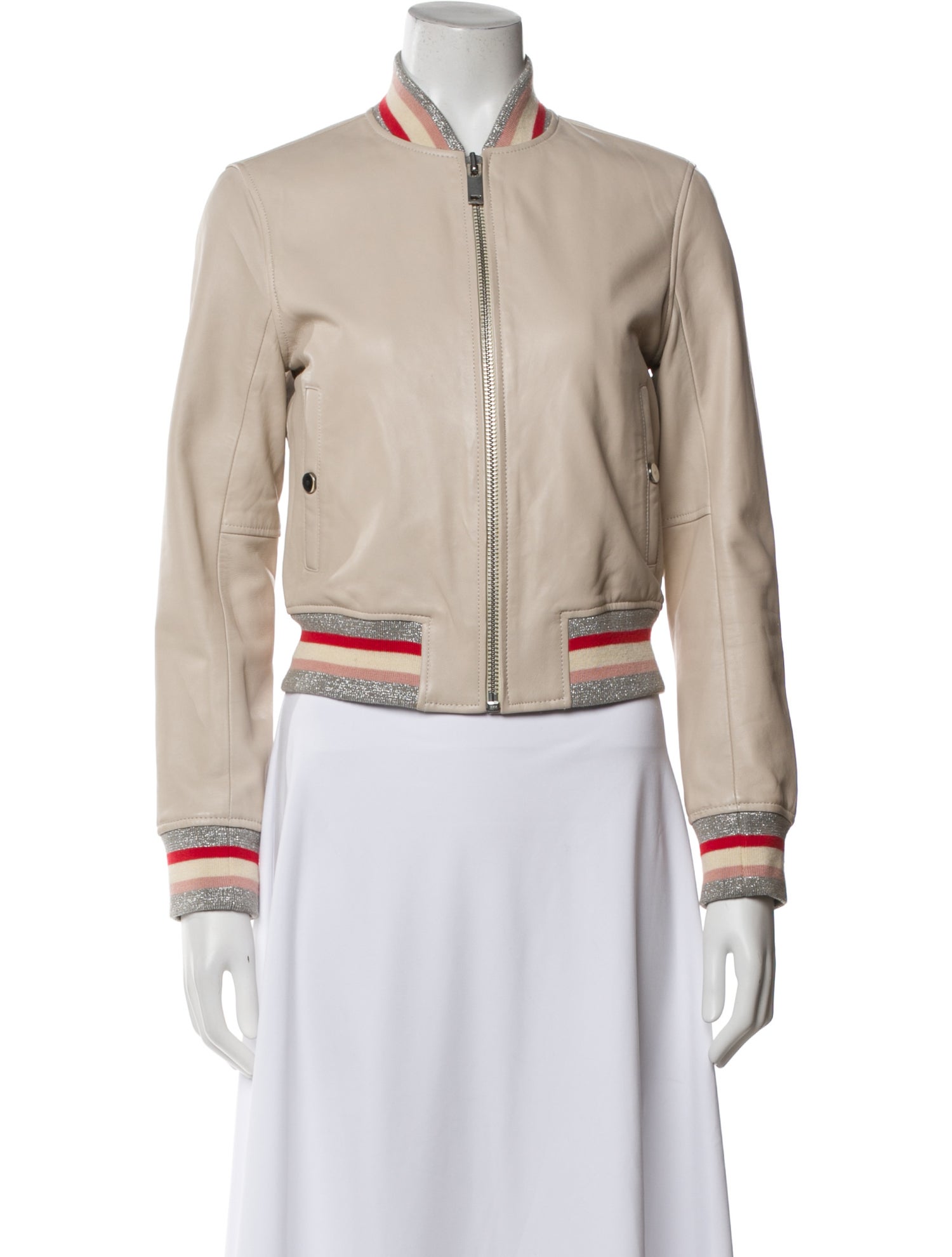 Doma Lamb Leather Bomber Jacket