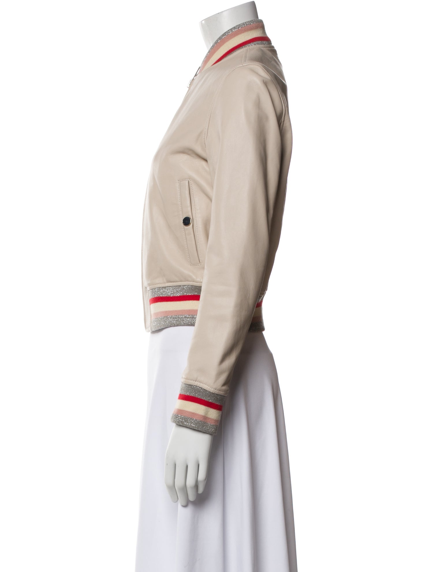 Doma Lamb Leather Bomber Jacket