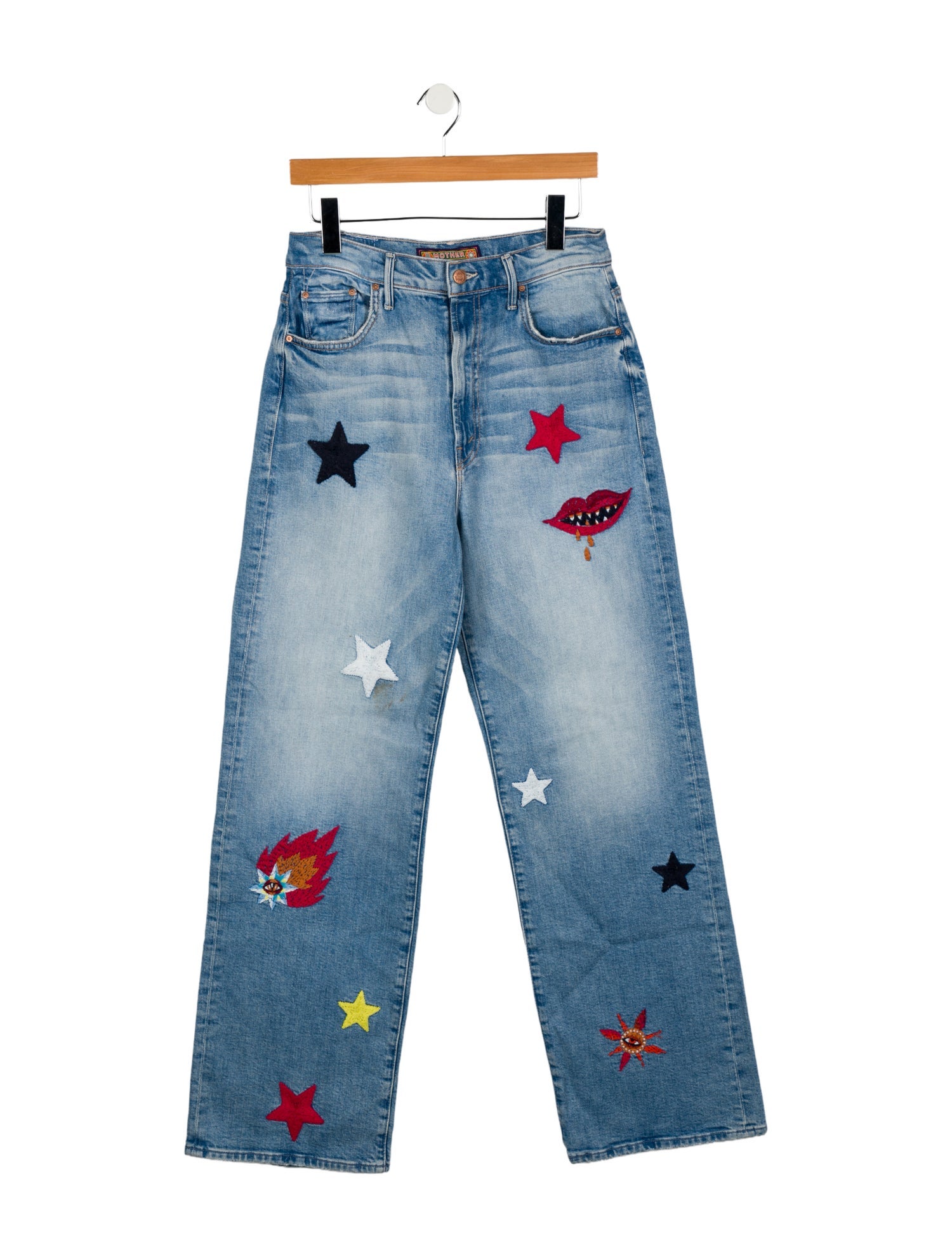 La Double J x MOTHER High-Rise Wide Leg Jeans