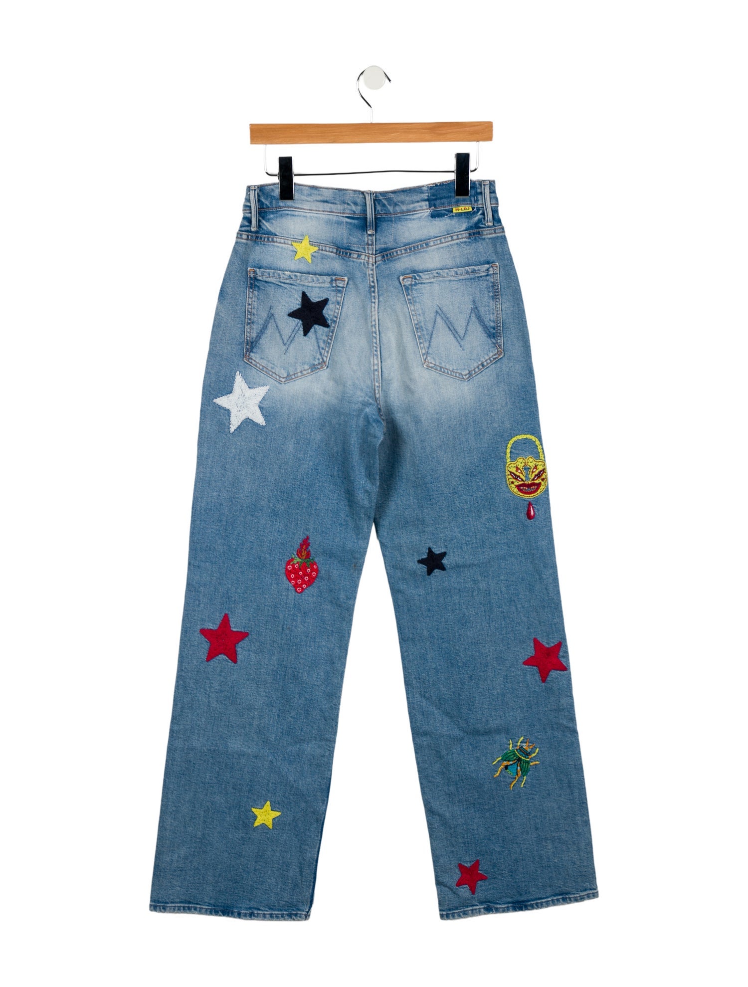 La Double J x MOTHER High-Rise Wide Leg Jeans