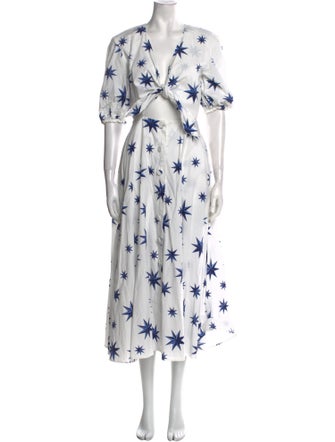 La Double J x MOTHER Floral Print Long Dress