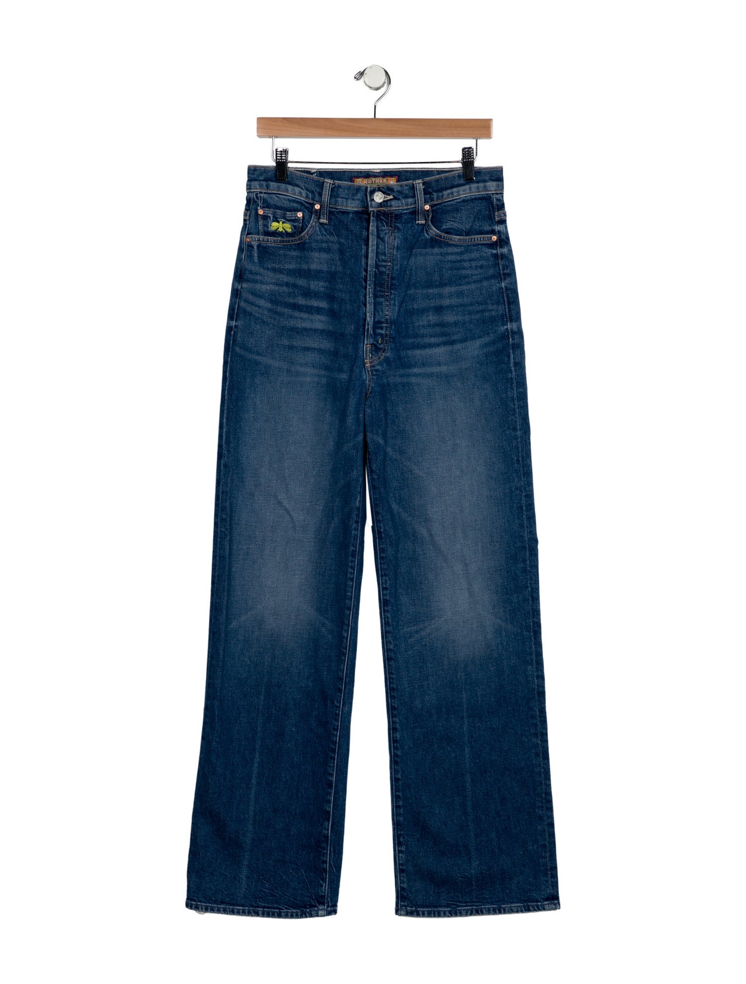 La Double J x MOTHER High-Rise Wide Leg Jeans