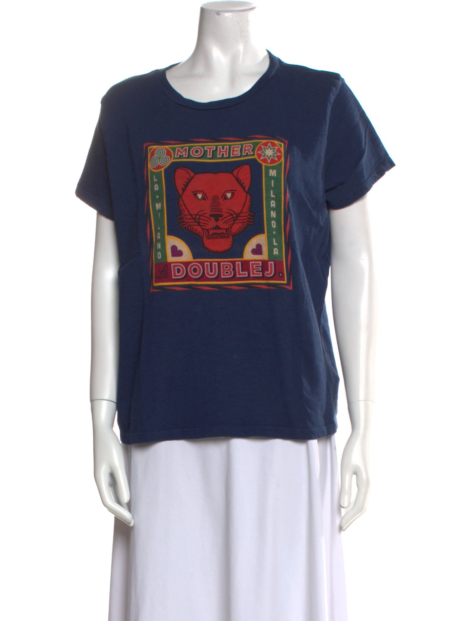 La Double J x MOTHER Graphic Print Crew Neck T-Shirt