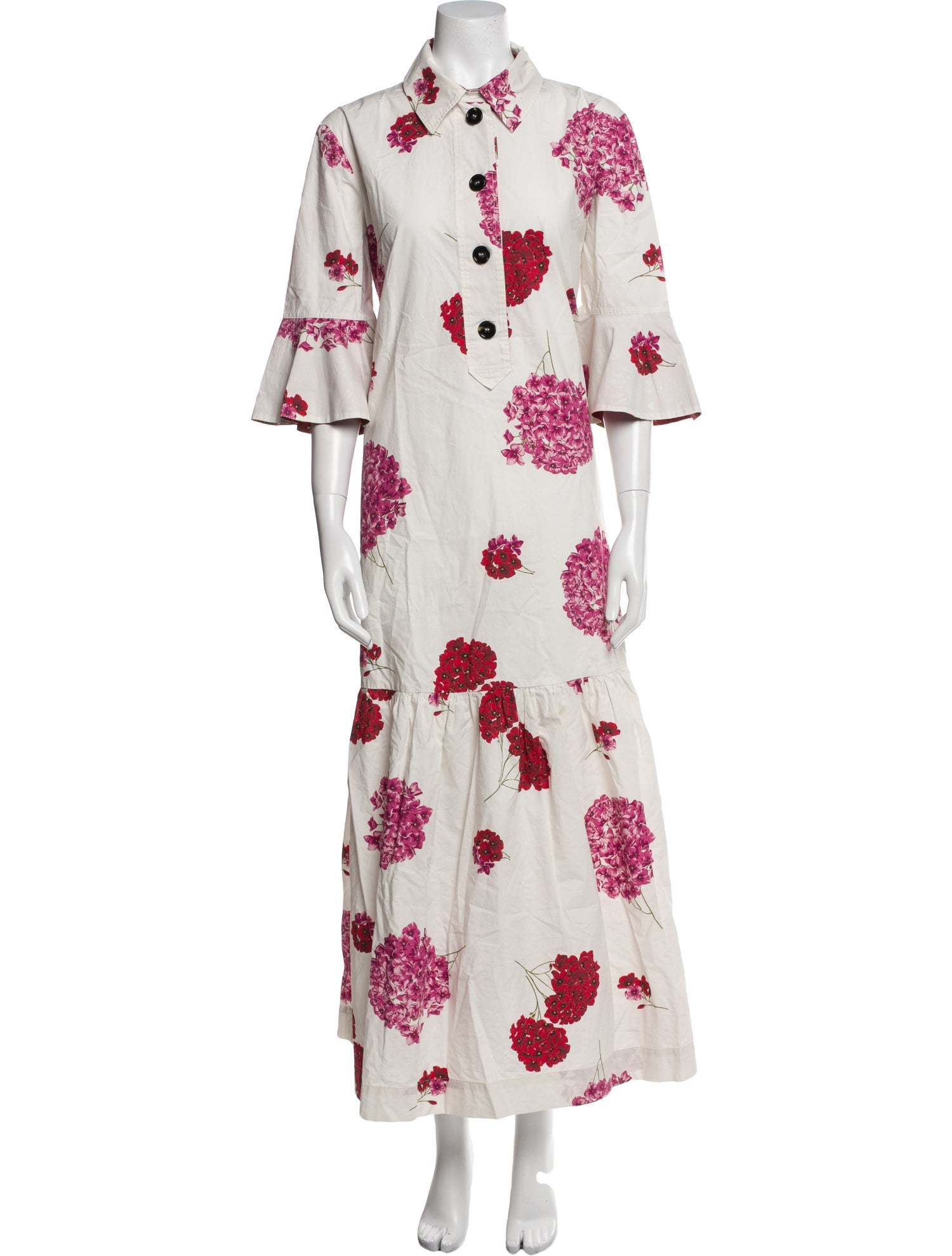 La Double J x MOTHER Floral Print Long Dress