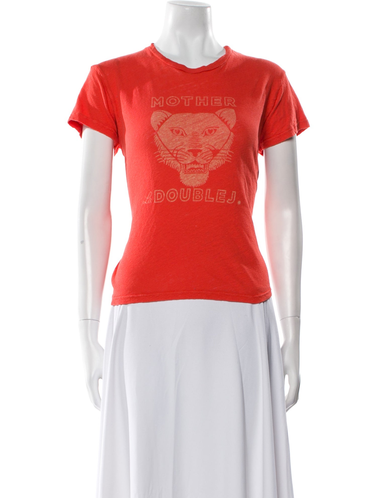 La Double J x MOTHER Graphic Print Crew Neck T-Shirt