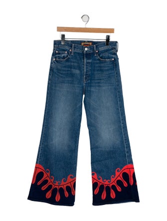 La Double J x MOTHER High-Rise Wide Leg Jeans